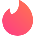 Logo aplikacji Tinder