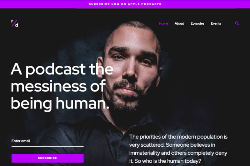 Szablon Wordpress Podcast