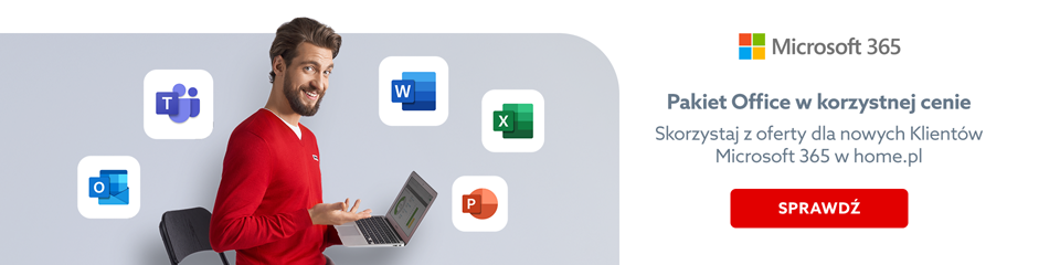 Najpopularniejsze pakiety Microsoft of home.pl