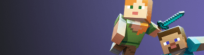 Baner na stronie gry Minecraft