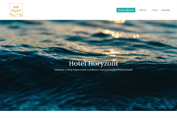 Przykładowy wygląd strony hotelu